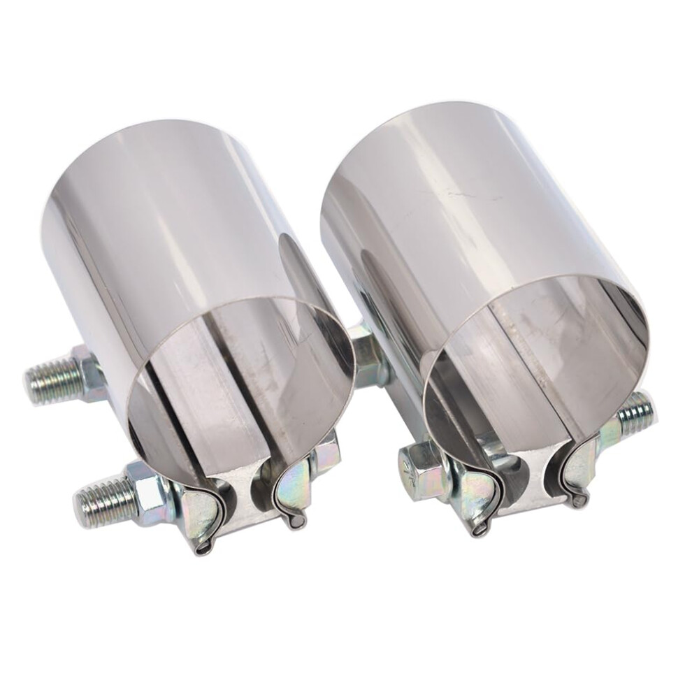 Colliers De Serrage D'éChappement Elifecenter 2 Pouces, Colliers De Serrage Bout à Bout à Recouvrement D'éChappement 2 Pouces, Colliers De Serrag-image