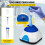 VEVOR VEVOR Vortex Mixer, 3000RPM Mini Vortex Mixer, Touch Function Lab Shaker, Mix tot 50ML, 6mm Orbital Diameter 4