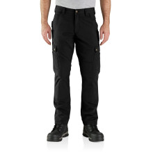 Carhartt Men's Relaxed Straight Ripstop Double-Front Cargo Pant, Black, W34 x L34