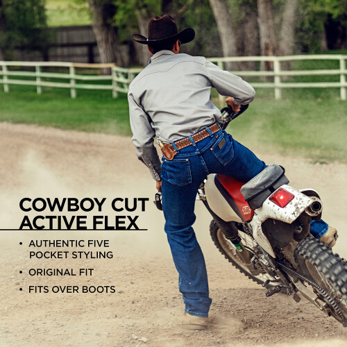 Wrangler Wrangler Cowboy Cut Active Flex Original Fit Jean Authentic Blue 1