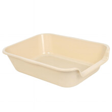 Blaucasa 1er-Packung extra große Hundetoilettenwanne (ABS-Material), Jumbo-Seniorentoiletten mit niedrigem Einstieg für mehrere Kätzchen, große K