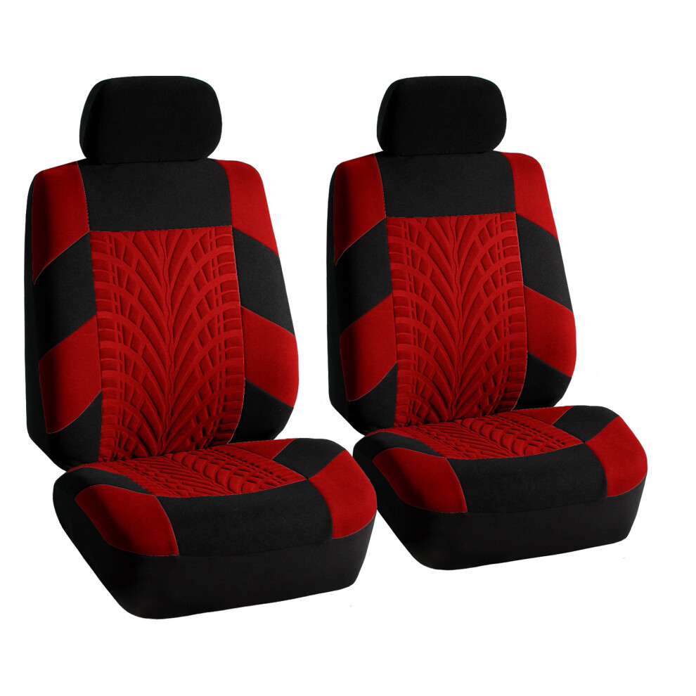 Fh Group Car Seat Covers Front Set Premium Cloth -Covers For Low Back Car Seats With Removable Headrest Universal Fit Automotive Seatcover Airbag Comp 842319130630