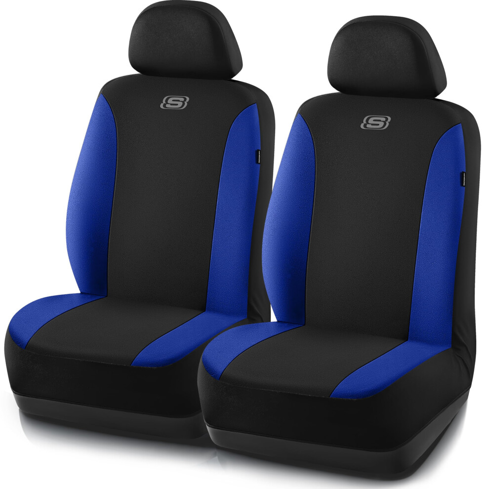 Skechers Car Seat Covers Premium Breathable Polyester Seat Covers Car Seat Covers Front Seats Airbag Compatible Automotive Comfort & Protection For