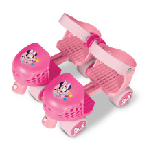 Minnie Mouse -junioriluistimet sis lt v t polvi- ja kyyn rp suojat, joiden kokoa voidaan s t kasvaville jaloille.
