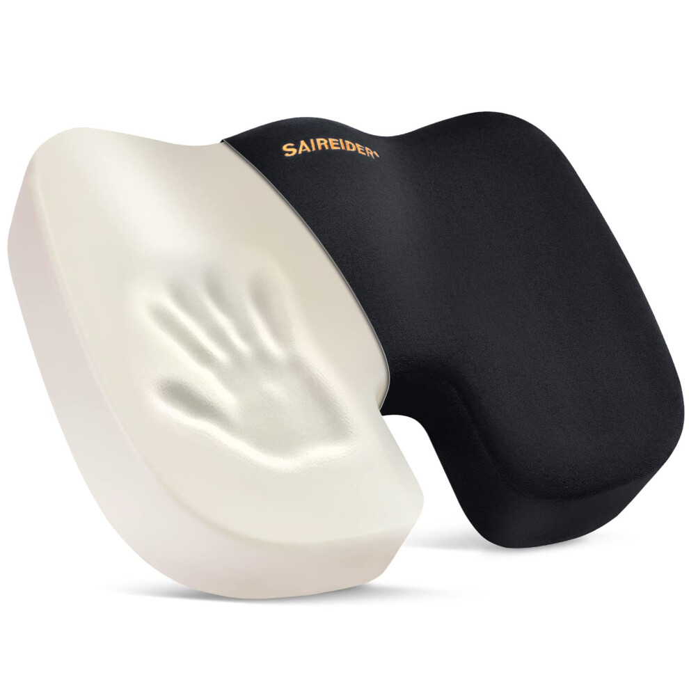 Cuscino Per Sedia Da Ufficio Saireider, Cuscino Per Sedile Auto In Memory Foam, Cuscino Per Coccige, Per Dolore Al Coccige, Sollievo Dalla Sciati-image