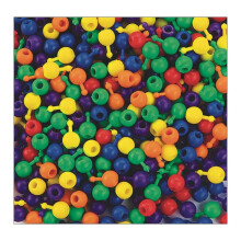 S&S Worldwide Color Splash! Pop Beads, 6 colori assortiti e brillanti, per gioielli per bambini, campeggio, ricreazione, si incastrano per creare