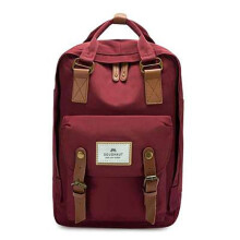 (WineRed)Original Doughnut Macaroon Rucksack Reiserucksack Unisex Schule Büchertasche Tasche