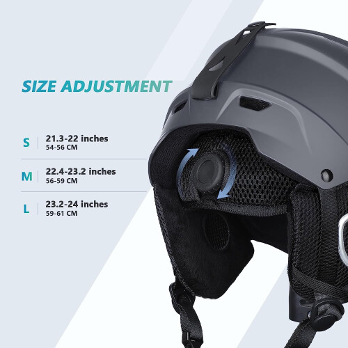 VANRORA Skihelm Snowboardhelm - Grau L 2