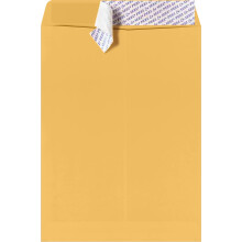 LUXPaper 9 x 12 ?bne konvolutter | Peel & Press | Brun Kraft | 28 lb. Tekst | 50 Antal