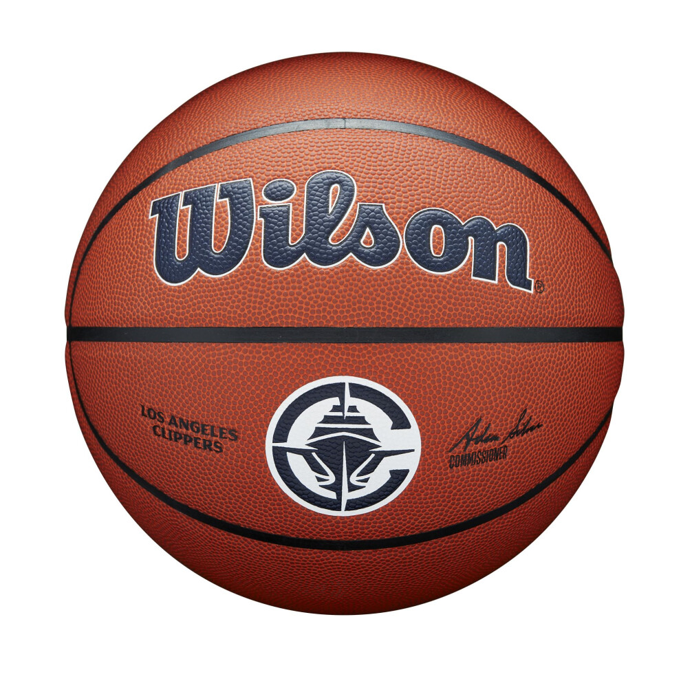 Wilson Nba Team Alliance Basketball - Los Angeles Clippers Size 7-29.5""""