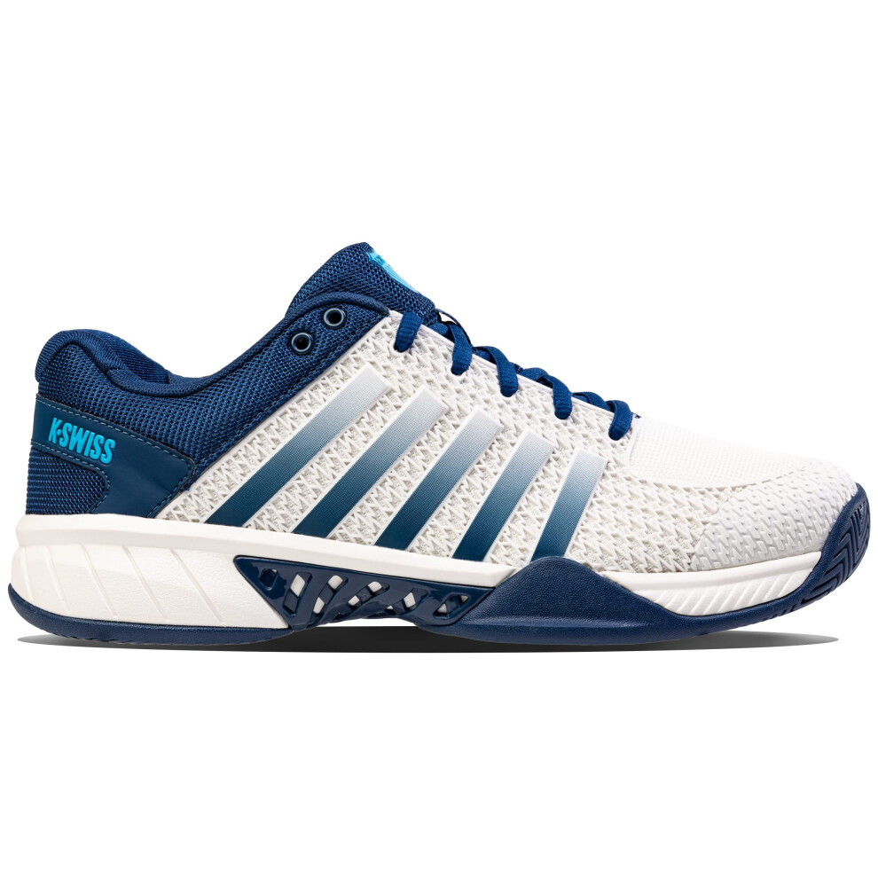 K-Swiss Men's Express Light Pickleball Shoe  Blue Opal/Blanc De Blanc/Cyan Blue  8 M
