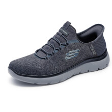 Skechers Sneakers Uomo Summits Key Pace Slip-in, Charcoal/Nero, 9.5