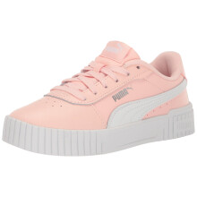 PUMA Carina Sneaker Rose Dust White Silver 7 US Unisex Big Kid