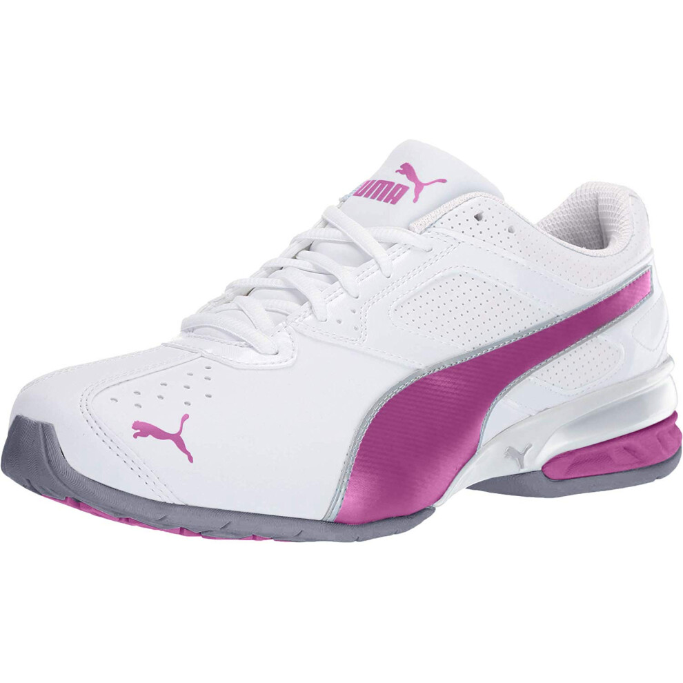 PUMA Women's Tazon 6 WN's Puma White/Fuchsia Purple/Puma Silver 10 M