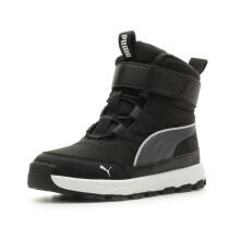 PUMA Evolve Boot - Zapato de nieve con cierre alternativo, color negro y gris fuerte, blanco 5 US unisex para niρos grandes