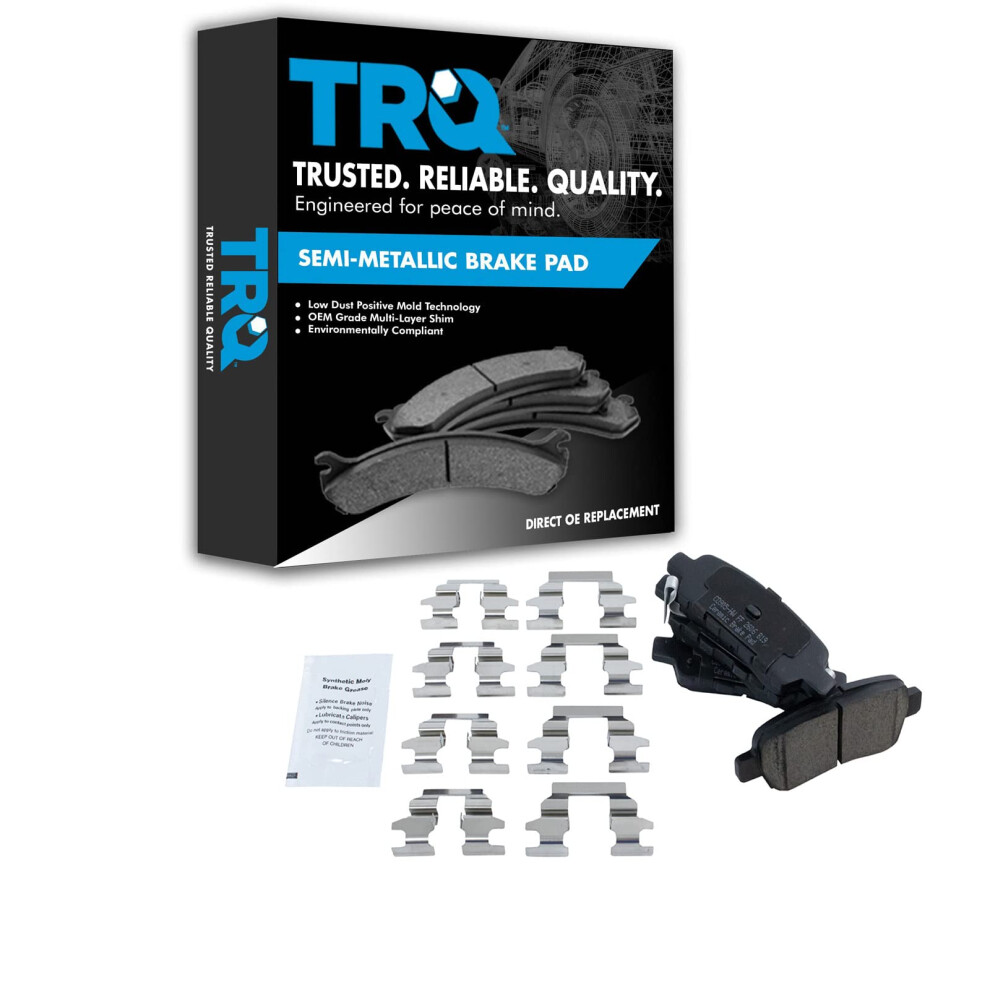 Trq Rear Posi Ceramic Brake Pad Kit Set For Altima Maxima G35 Fx45 191213731444