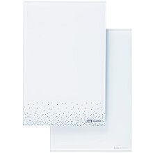 Quartet Glas Desktop Notesblok 9"""" x 6"""" Whiteboard T?rslet overflade prik/hvid 2-pak (GDP96D)