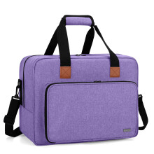 LUXJA Portable Sewing Machine Bag Purple Fits Most Singer Brother Sewing Machines and Accessories