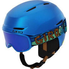 Lyžiarska prilba Giro Spur Combo Pack pre batolatá - snowboardová prilba s okuliarmi pre deti, chlapcov a dievcatá - modrá Shreddy Yeti XS 48,5-5