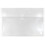 JAM PAPER Plastic Envelopes with Button & String Tie Closure - Large Booklet - 12 x 18 - Clear - 12/Pack 1