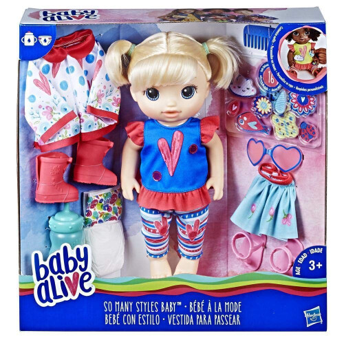 Baby Alive Baby Alive Bambola Bionda Con Stile
