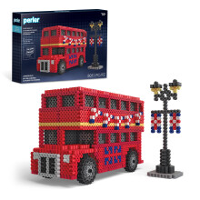 Perler 80-57242 London Bus 3D Fused Bead Craft Activity Kit 4"""" W x 17.5"""" H Multicolor 8011 Pieces