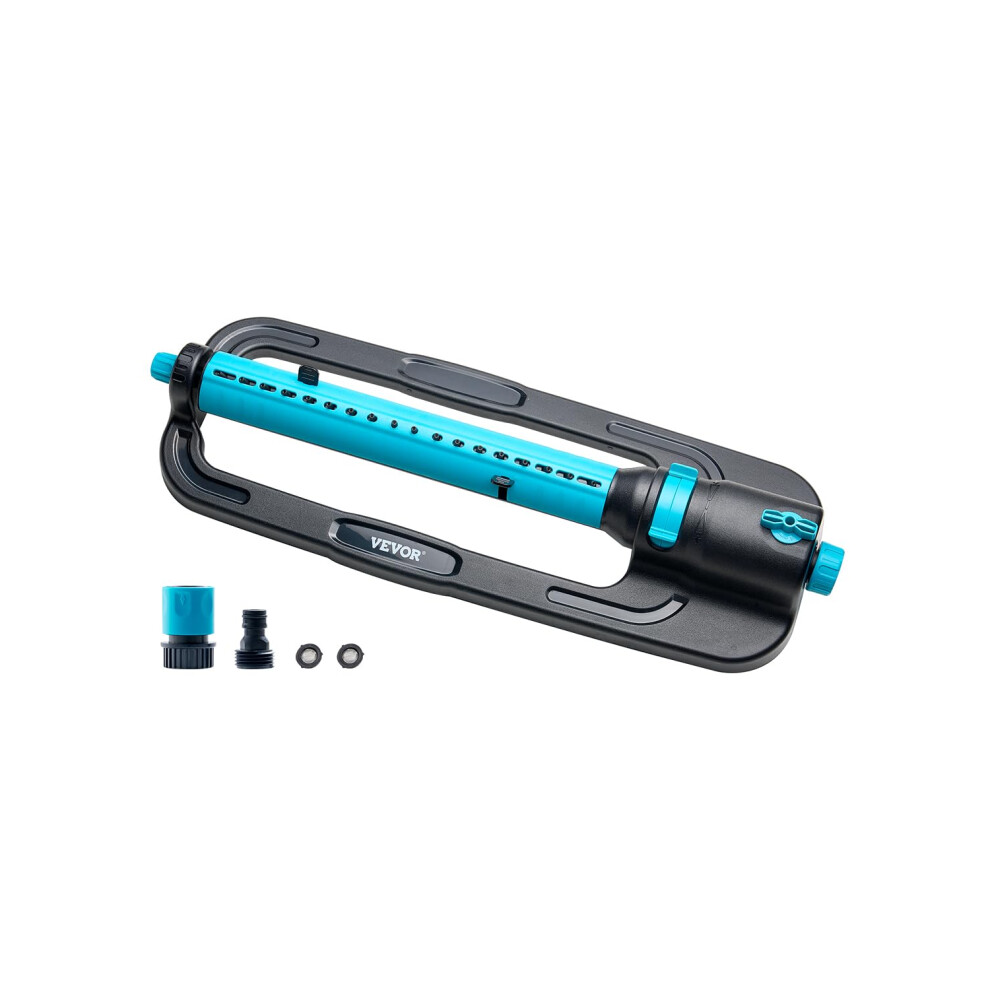 VEVOR Oscillating Sprinkler  Up to 4500 sq. ft. Water Sprinkler for Lawn with 18 Precision Nozzles  3-Way Adjustable Turbo Oscillating Yard Sprinklers