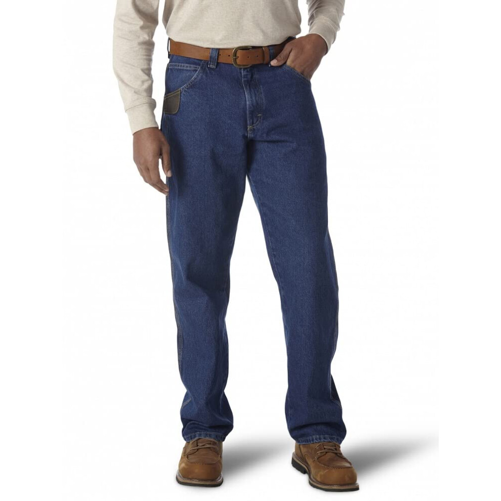 Wrangler Riggs Workwear mens Ripstop Carpenter jeans  Antique Indigo  31W x 30L US