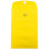 JAM PAPER 6 x 9 Open End Catalog Colored Envelopes with Clasp Closure - Yellow Recycled - 100/Pack 1