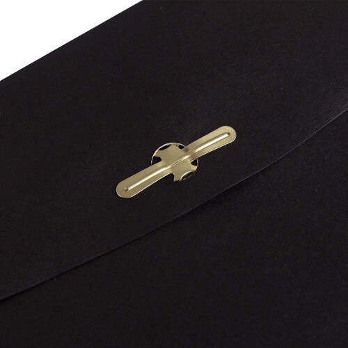 JAM PAPER 6 x 9 Open End Catalog Envelopes with Clasp Closure - Black - 100/Pack 2