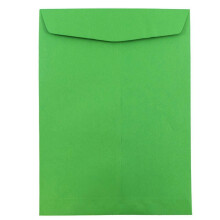 JAM PAPER 10 x 13 Avoin pääluettelo Värilliset kirjekuoret - Vihreä Kierrätetty - 50/Pack