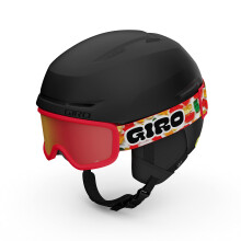 Giro Spur Combo Pack Helmet de esqu para nios pequeos - Casco de snowboard con gafas a juego para nios nios y nias - Matte Black XS 48.5-52cm