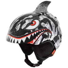 Giro Launch Plus Skihjelm til smbrn - Snowboardhjelm til drenge og piger - Sort/gr tigerhaj - strrelse XS (48,5-52 cm)