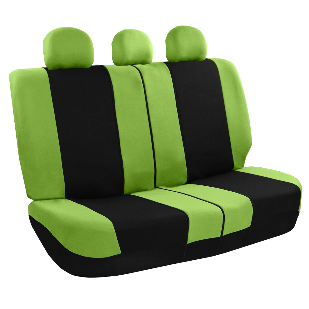 Fh Group Car Seat Covers Rear Set Cloth - Universal Fit Automotive Seat Covers Low Back Front Seat Covers Solid Back Seat Cover Washable Car Seat C 842319173583