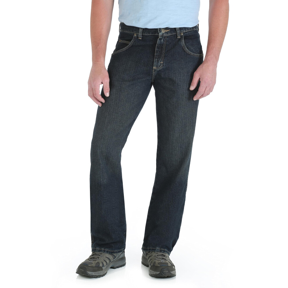 Wrangler mens Big Rugged Wear Relaxed Straight Fit jeans  Union  52W x 30L US