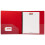 JAM PAPER Plastic 1 inch Binders - Assorted 3 Ring Binders (Red Blue Green & Orange) - 4/Pack 4