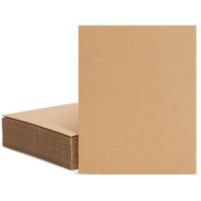 Corrugated Cardboard Sheets 8x10 Flat Card Boards Inserts for Crafts Packing Shipping Moving Mailing DIY Art Projects Classroom Supplies (2mm T