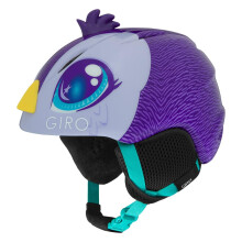 Capacete de esqui infantil Giro Launch Plus - Capacete de snowboard para meninos e meninas - Pinguim roxo - XS (48,5-52 cm)