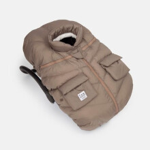 Coprisedile per seggiolino auto per neonati 7AM - Coprisedile invernale imbottito con cerniera centrale per neonati e bambine, leggero, antivento