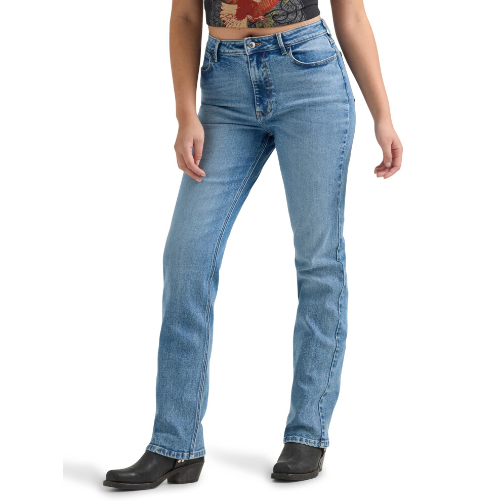 Wrangler Women's High Rise True Straight Fit Jean  Ivy