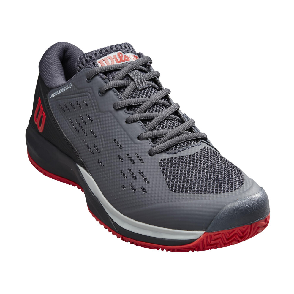 Wilson Rush Pro Ace Pickler Men's Pickleball Shoe  Ebony / Black/Wilson Red  Size 9