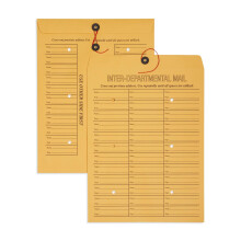 Blue Summit Inter-Department Kuvert Slips Brun Kraft 12 x 16 tum - 25 kuvert