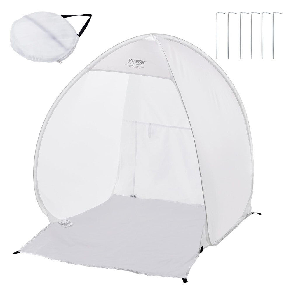 VEVOR Paint Booth Tent  40 x 35 x 40 in Pop-Up Portable Spray Paint Tent with Built-in Floor  Exhaust Window and Storage Bag  Foldable Paint Booth for