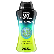 Downy Unstopables Fusions In-Wash W  scheduft-Booster-Perlen, D  mmerungs- und Jasminduft, 26,5 oz, 2-in-1, ganzt  gige Frische