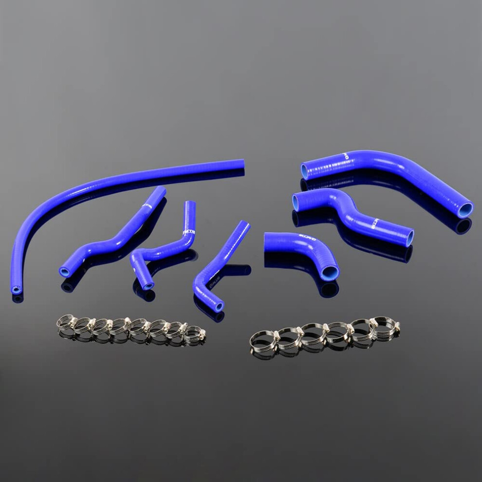 G-Plus Silicone Radiator Heater Hose Compatible With 1986-1995 Suzuki Samurai Blue 762470507242