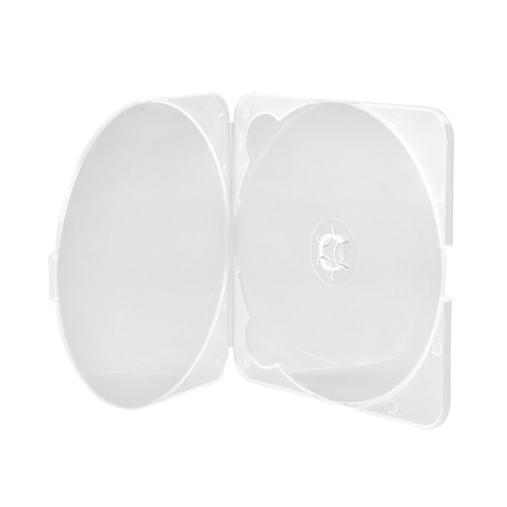 Maxtek Super Slim 3,8 Mm Przezroczyste Etui Na Dvd Oszczedzajace Miejsce, Trwale, Kompaktowe Miejsce Do Przechowywania Plyt Cd Dvd Blu-Ray (25)-image