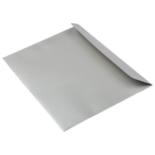 JAM PAPPER 9 x 12 Open End Katalog Metallic Kuvert - Silver Stardream - 25/Pack 2