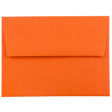 JAM PAPIR A2 farvede invitationskonvolutter - 4 3/8 x 5 3/4 - Orange Genbrug - Bulk 250/ske