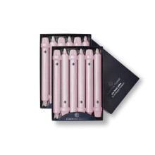 Colonial Candle Unscented Taper Candle  Classic Collection  Persian Pink  8 in  Pack of 12 - Up to 6 Hours Burn