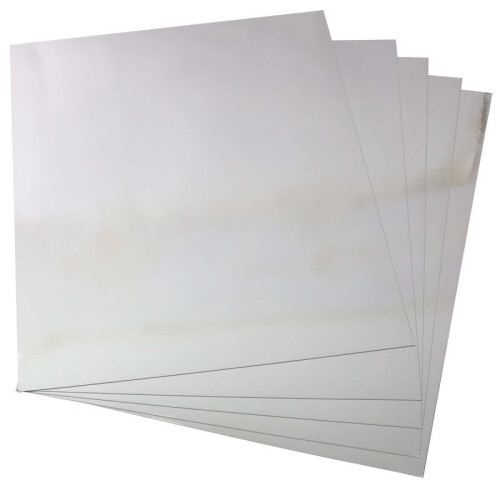 Metallisk sølv cardstock -papir 6 1